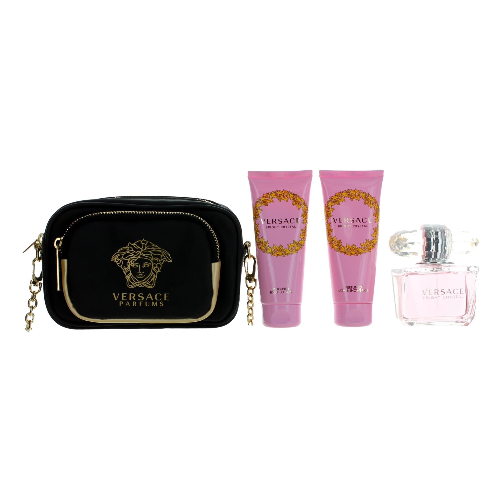 Versace Bright Crystal by Versace, 4 Piece Gift Set women with