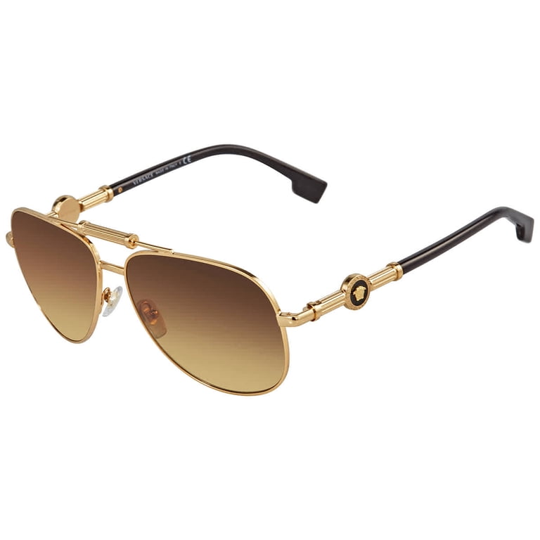 Versace Brown Gradient Pilot Unisex Sunglasses VE2236 147713  display picture 1