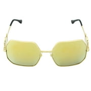 Versace Brown Mirror Gold Irregular Ladies Sunglasses VE2248 10027P 58