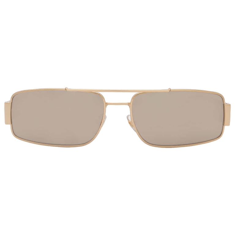 Versace VE2257 100273 Sunglasses Shiny Gold Rectangle Frame, Brown Lenses Amazon.com: VERSACE VE2257 Rectangular Shape Sunglasses with  main image 4