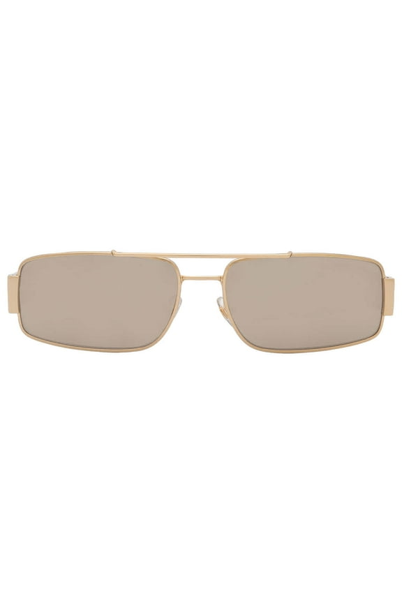 Brown Mirror Gold Rectangular Men's Sunglasses VE2257 10025A 60