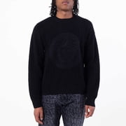 Versace Cable Knit Medusa Embroidered Sweater, Brand Size 50  US Size 40