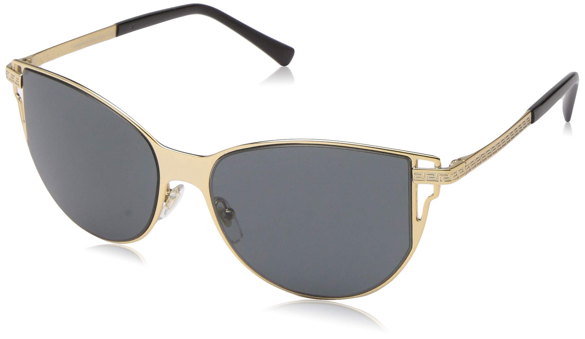Versace Cat-Eye Sunglasses VE2211 1002/87 56mm Gold / Grey  display picture 1