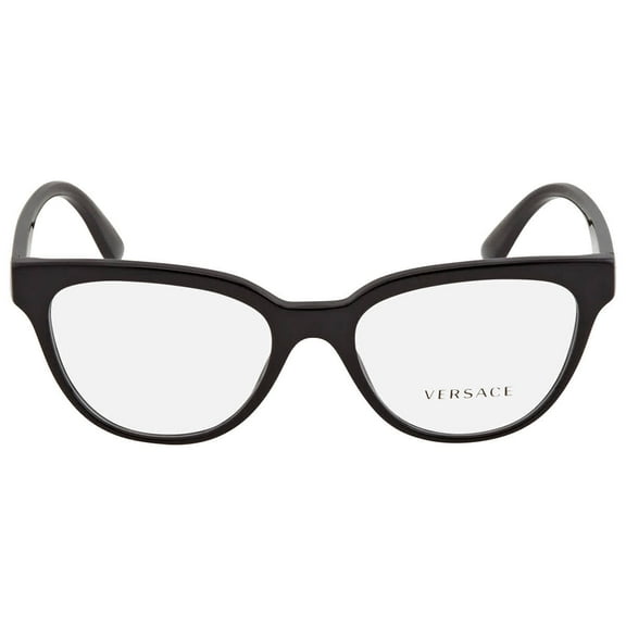 Versace VE 3315 Plastic Womens Cat-Eye Sunglasses Black 54mm Adult