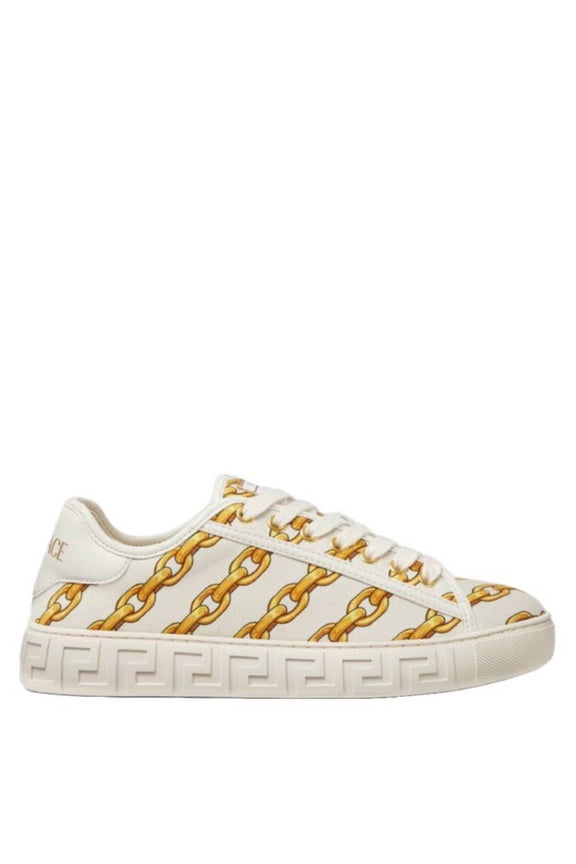 Chain Stripes Greca Sneakers, Brand Size 35 ( US Size 5 )