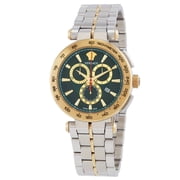 Versace Aion Chronograph Mens Green Dial Quartz Watch VE6CA0523