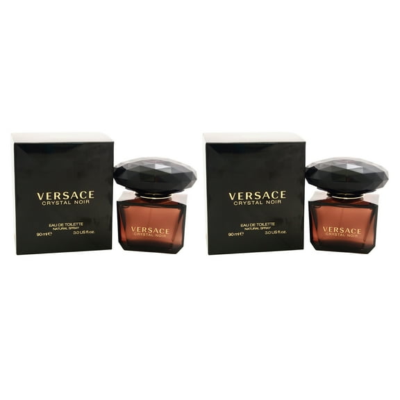 Versace Crystal Noir - Pack of 2 - 3 oz EDT Spray
