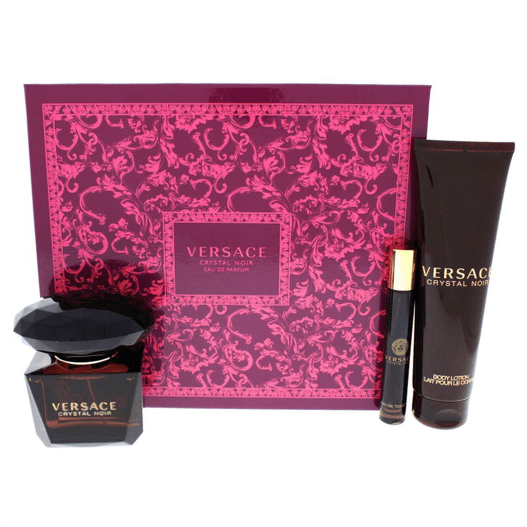 Versace crystal noir online 3 piece gift set