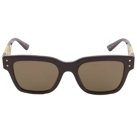 Versace VE 4421 Metal Mens Rectangular Sunglasses Brown 52mm Adult