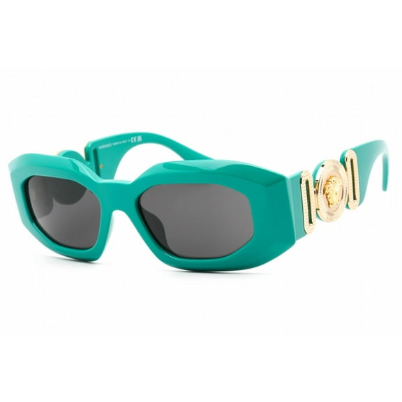 Versace VE 4425U Plastic Unisex Irregular Sunglasses Turquoise 54mm Adult