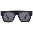 thumbnail image 1 of Versace VE 4430U Plastic Unisex Rectangle Sunglasses Black 53mm Adult, 1 of 3