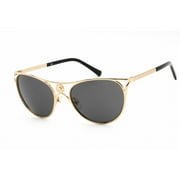 Versace Dark Grey Cat Eye Ladies Sunglasses VE2237 100287 57