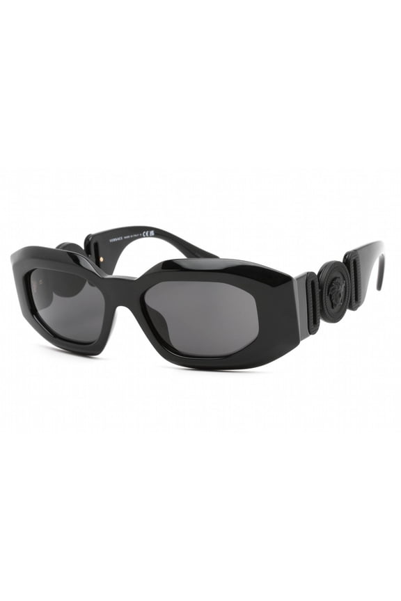 VE 4425U Plastic Unisex Irregular Sunglasses Shiny Black 54mm Adult