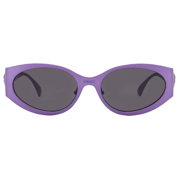 Versace Deep Purple Sunglasses Versace VE4452 L (54 - 19) with Grey lenses and Violet frame  main image 3
