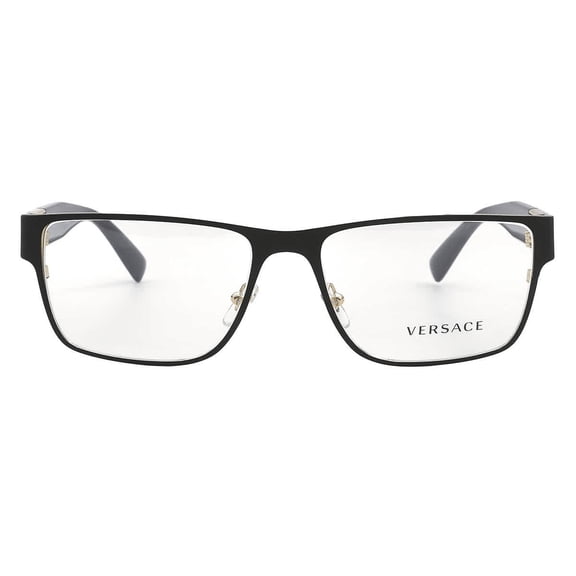 Versace Men's 0Ve1274 Rectangular Eyeglasses Black