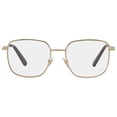 thumbnail image 1 of Versace Demo Square Ladies Eyeglasses 0VE1281 1002 54, Full Rim, Gold, 1 of 4