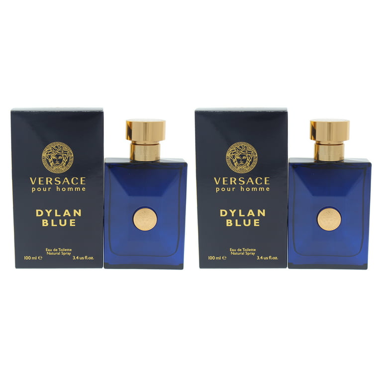 Versace Dylan Blue - Pack of 2 - 3.4 oz EDT Cologne Spray 