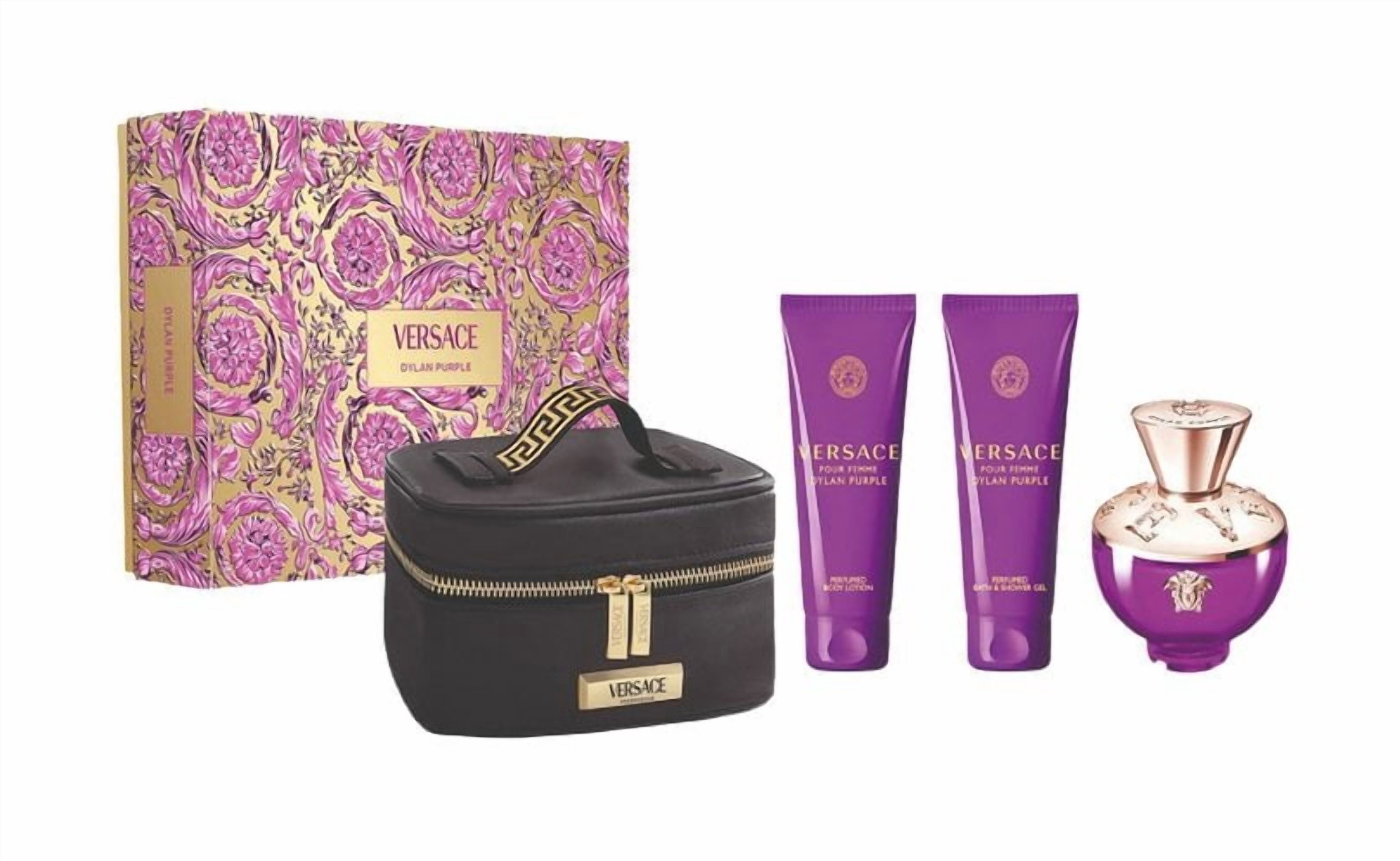 VERSACE Dylan Purple トライアルセット Versace Dylan Purple 3.4 OZ Eau De Parfum Spray, Bath Gel, Body