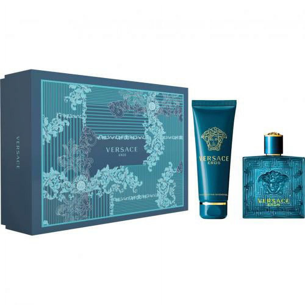Versace Eros Cologne Gift Set For Men, 2 Pieces