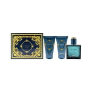 Versace Eros Cologne Gift Set for Men, 3 Pieces