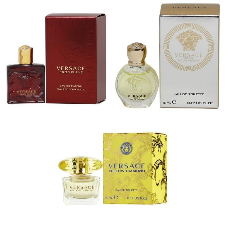 Versace Eros Flame EDP, Eros Women EDT, Yellow Diamond EDT 5ml