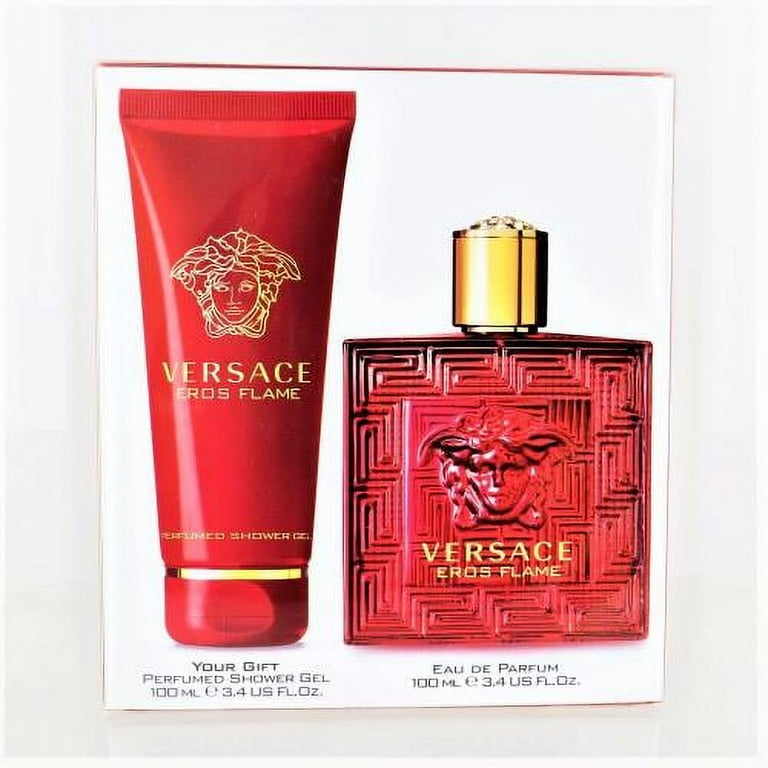 VERSACE Eros & Eros Flame 30mLセット Amazon.com : Versace Eros Flame Cologne for Men Mini Gift