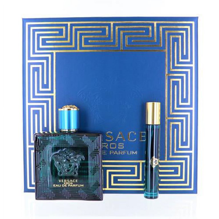 Versace Eros Men 2 Piece Gift Set 3.4 Oz Eau De Parfum Spray By