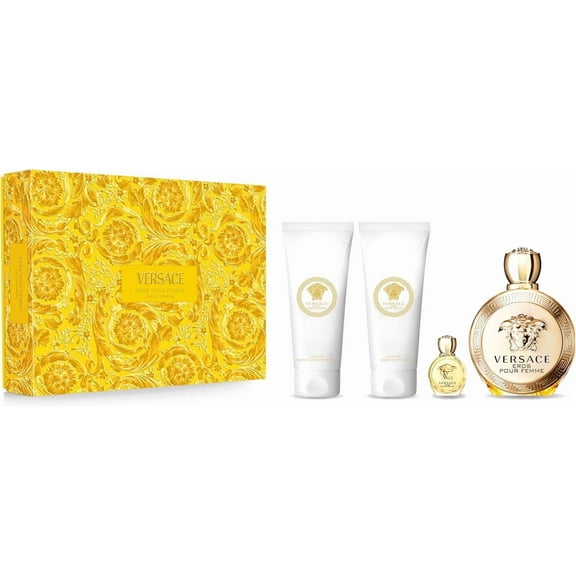 Versace Eros Pour Femme Eau de Parfum 4PCS Gift Set- 2024 Edition