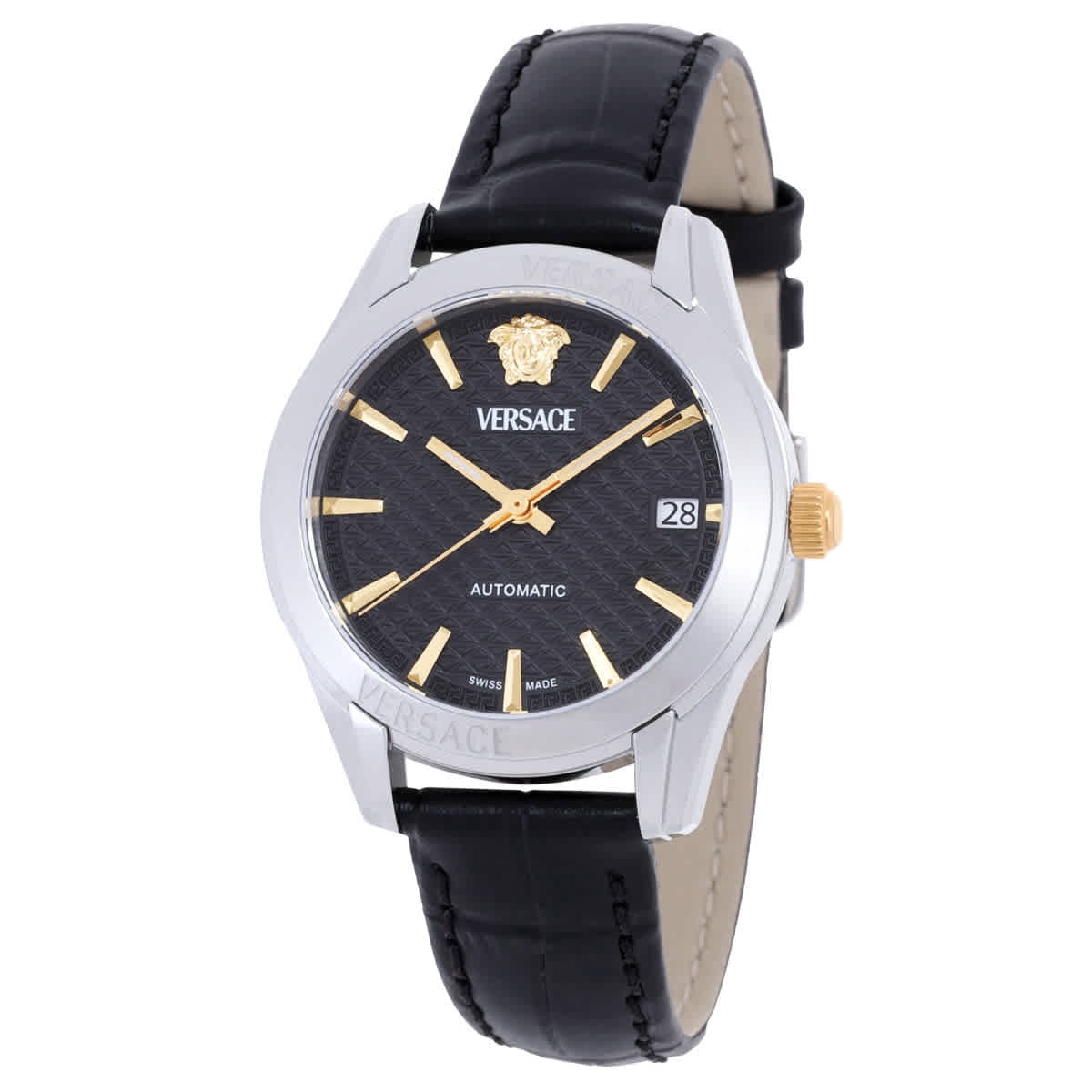 Versace Women's Greca Classic Automatic Timepiece With Textured