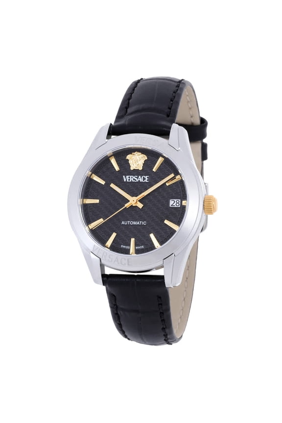 Women's Greca Classic Automatic Timepiece With Textured Black Dial Not Applicable