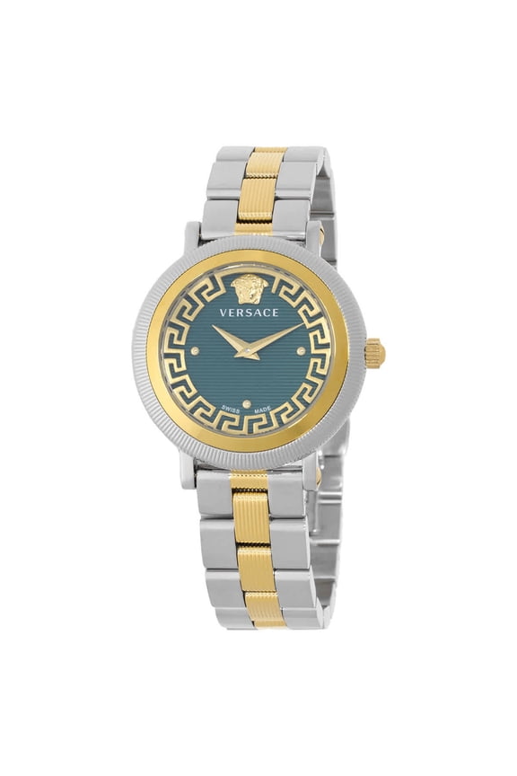 Greca Flourish Quartz Green Dial Ladies Watch VE7F00523