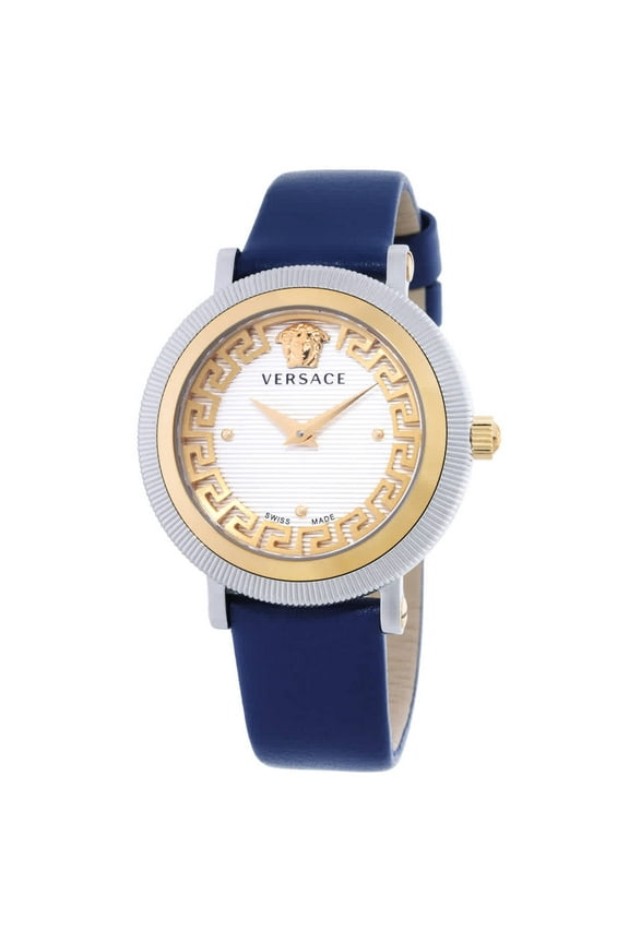 Greca Flourish Quartz Silver Dial Ladies Watch VE7F00223