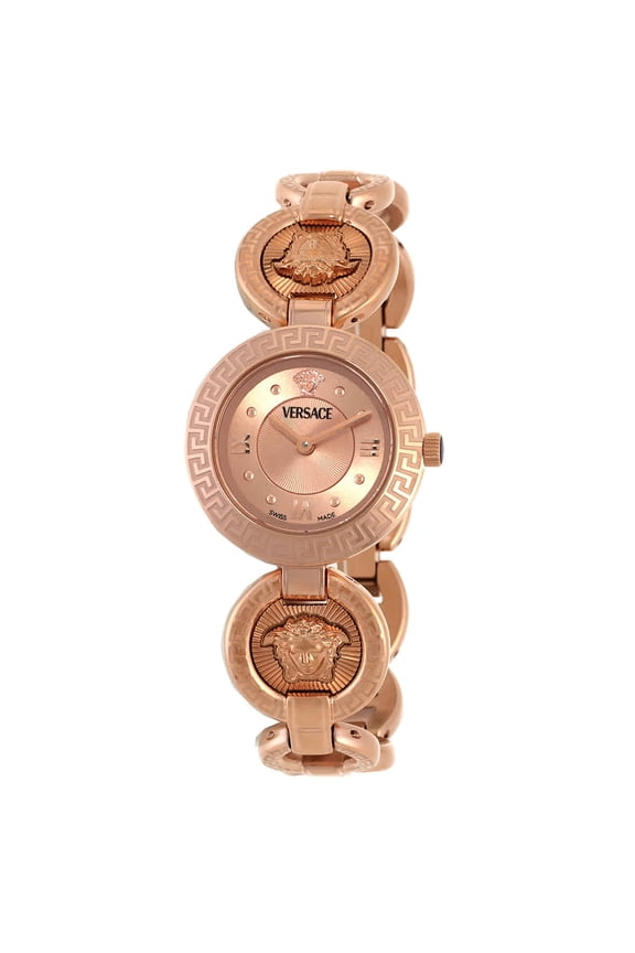 Greca Jewel Quartz Rose Gold Dial Ladies Watch VEWCA0424