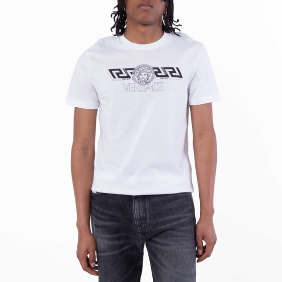 Versace Greca Medusa Logo T-Shirt, Size Small