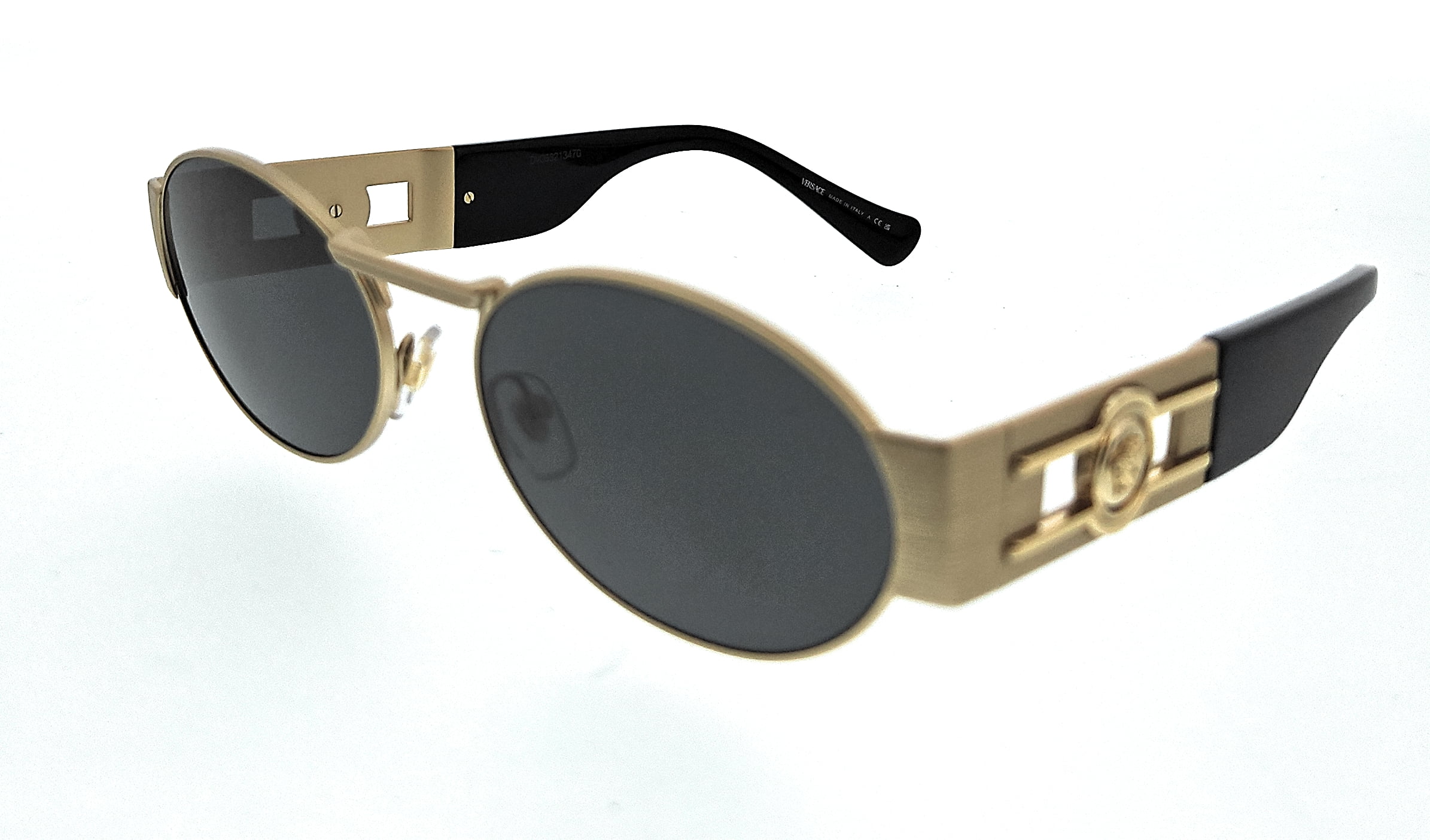 Versace Sunglasses VE 2264 100287 Matte Gold Dark Grey 