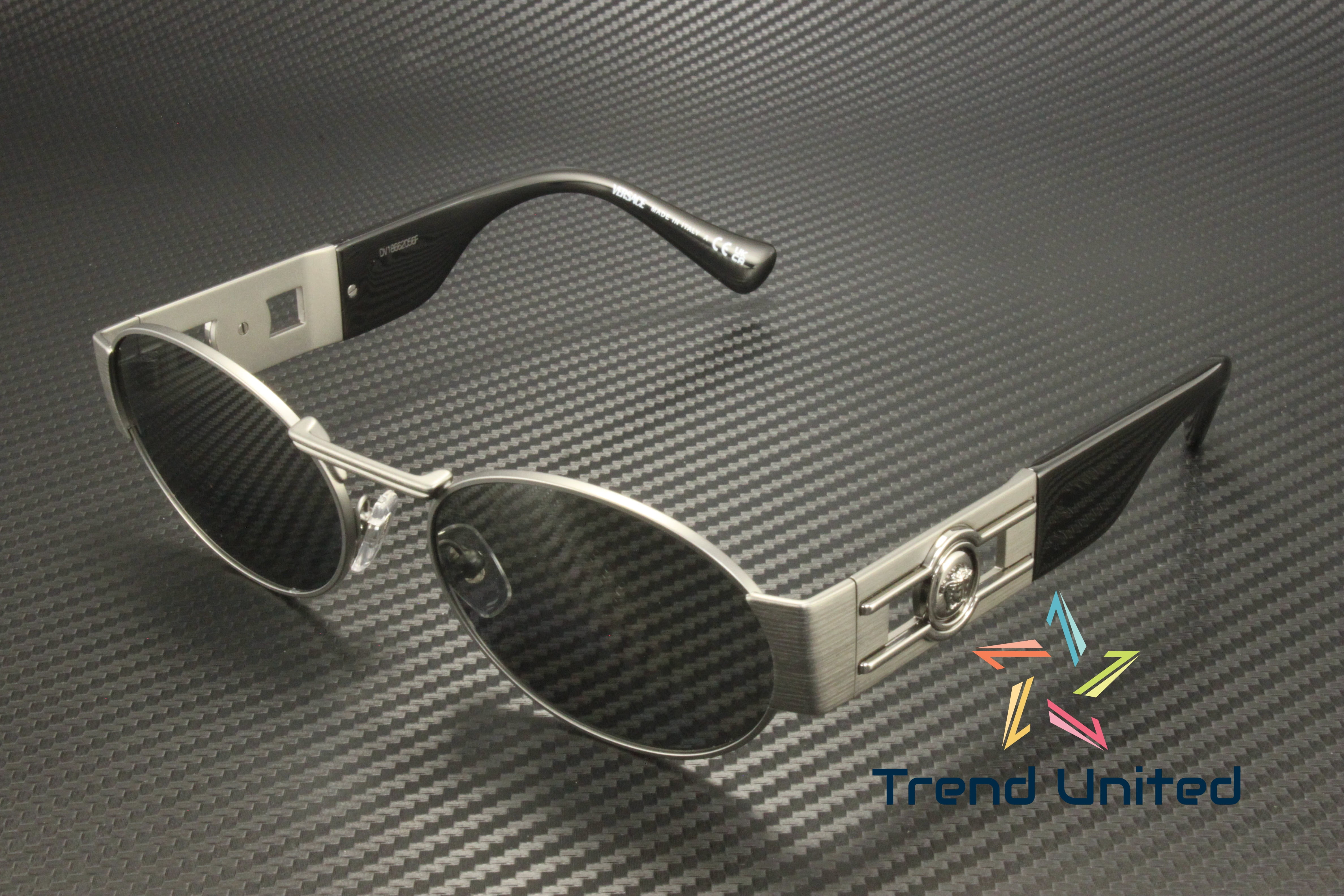 Versace ICONIC VE 2264 Metal Unisex Oval Sunglasses Matte  display picture 1