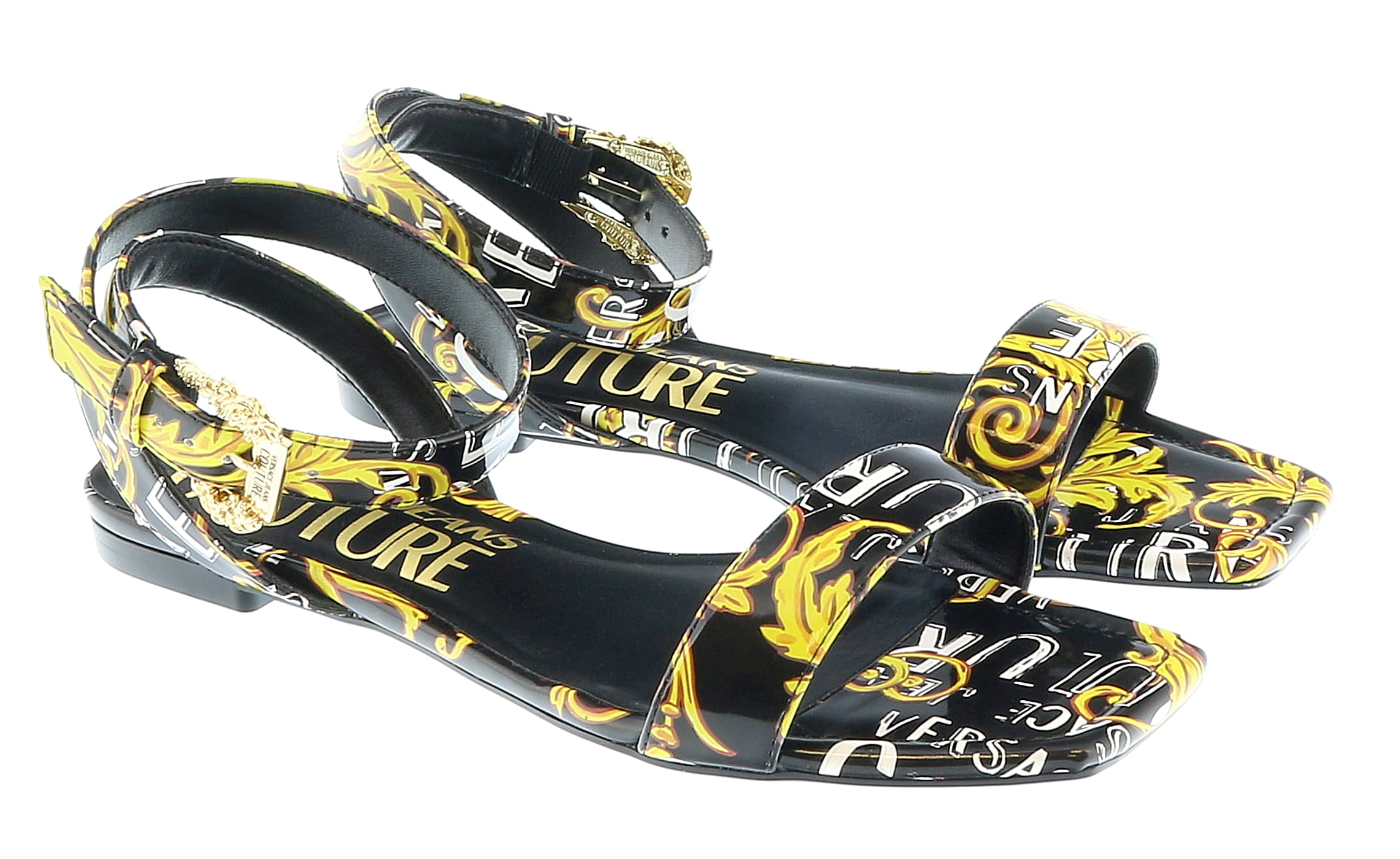 Versace discount flat sandals