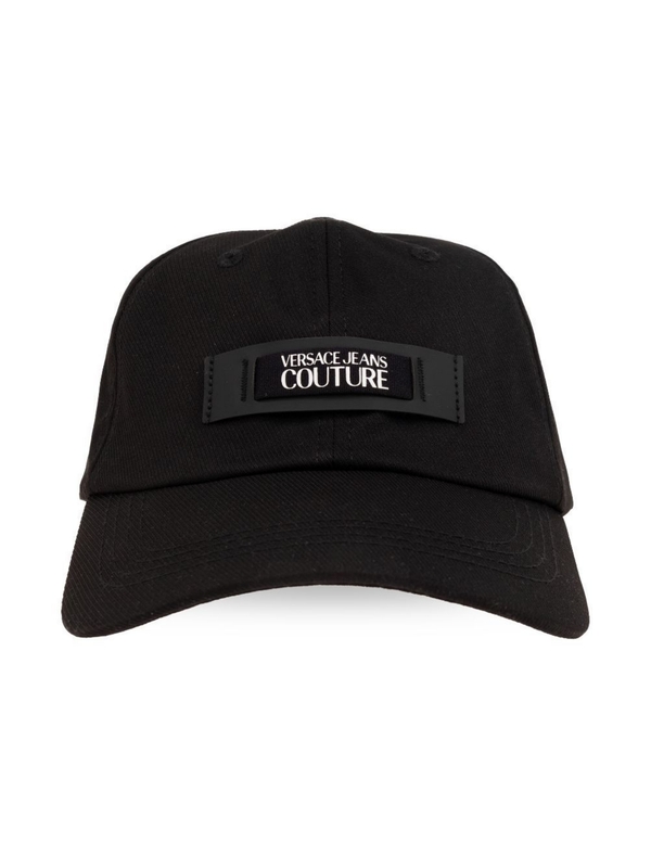 Versace Jeans Couture Black Logo Patch Baseball Cap  display picture 2