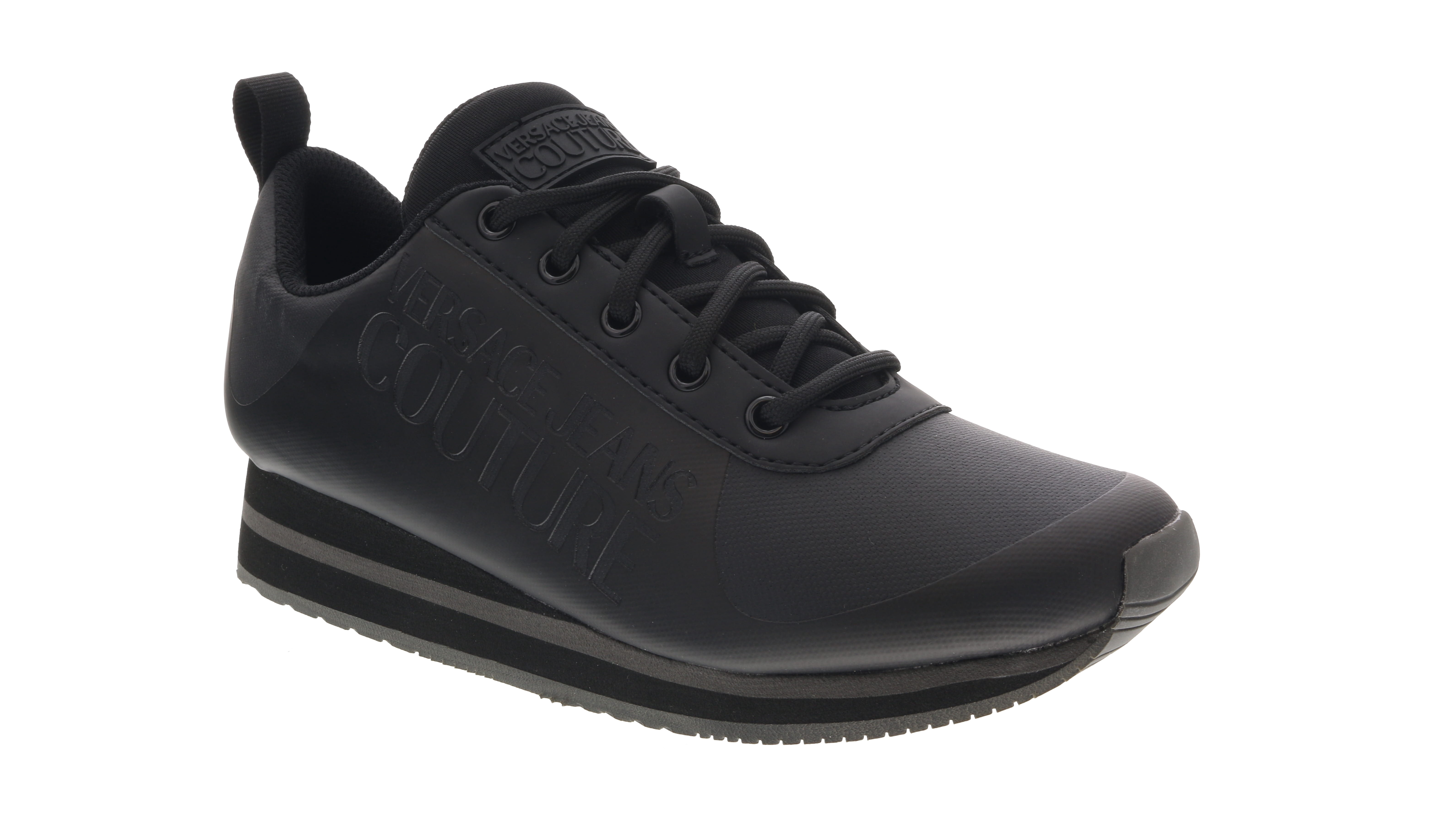 adidas gazelle silver green womens Odissea Black Leather Sneakers - Versace - Men