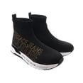 thumbnail image 1 of Versace Jeans Couture Black Slip On Signature Knit Ankle Boots-7 for Womens, 1 of 3