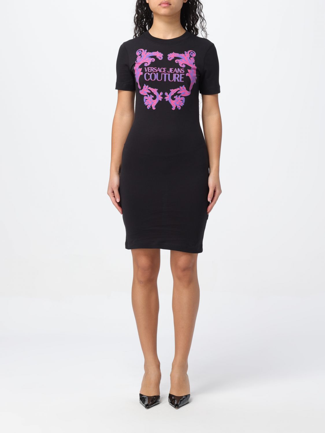 Versace Jeans Couture Dress Woman Black Woman - Walmart.com