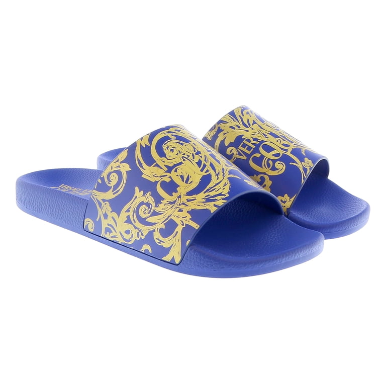 Versace blue Pool Slide Versace Blue Medusa Pool Slides / Sandals (Size 12)*** | eBay main image 3