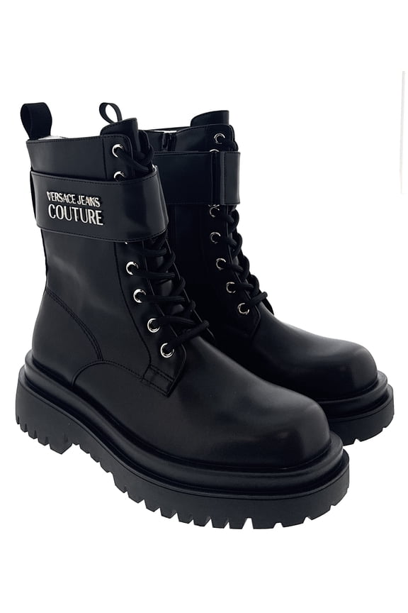 Jeans Couture Womens Chunky Sole Ankle Lace Up  Combat Boots-EU40 for Womens