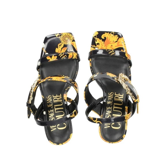 Versace Jeans Couture Womens Baroque Buckle Strap Heeled Sandals
-EU40 for Womens