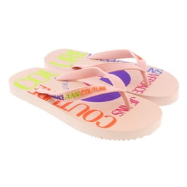 Pink Versace Versace Logomania Slippers Versace Home Logomania