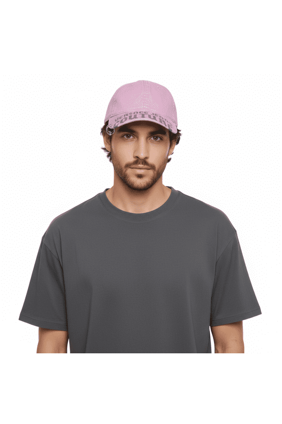 Jeans Couture Quartz Rose Gothic Logo Print Baseball Cap for Mens