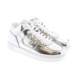 thumbnail image 1 of Versace Jeans Couture Womens Signature Mid Top Lace Up Silver Sneakers-EU37 for womens, 1 of 4