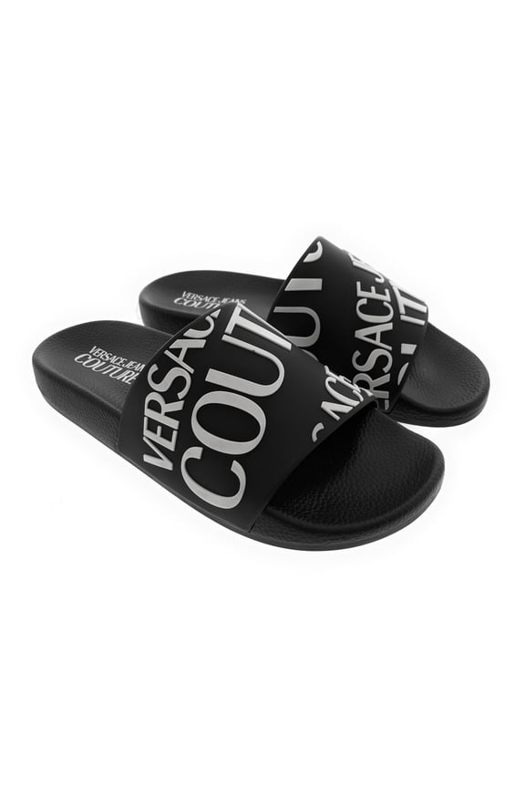 Jeans Couture Womens Bold Monochrome Logo Slides-EU39 for Womens