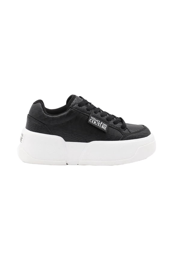 Jeans Couture Womens Textured Black LowTop Sneakers-EU41 for Womens
