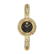 Versace La Greca Womens Black Dial Quartz Watch VE8C00524